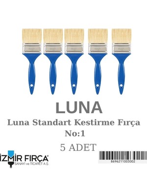 Izmir Fırça Luna Standart Kestirme Fırça No:1 (5 Adet )