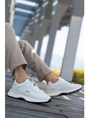 Panorama Erkek Bağcıklı Hakiki Deri Süet Detaylı Sneaker