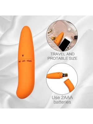 Mini Vibratör Titreşimli Turuncu