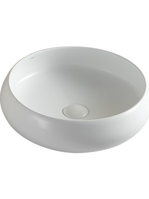 Lena EY-4760MB Mat Beyaz Tezgah Üstü Lavabo