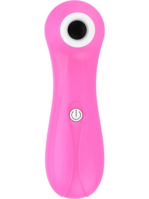 Emiş Efektli Pilli Masaj Aleti 7 Hız Pembe 12,5 cm - Bulvar Shop Pembe