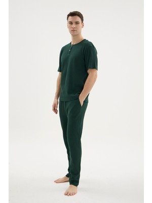 Kly Midi Yaka Pijama Takımı 26151