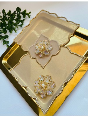 Elçiçek Homedecor Sunum Peçete,kokteyl Peçete ,kahve Yanı Sunum Peçete ,karolin Peçete 2 Adet