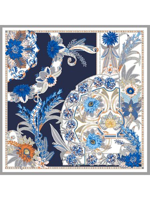 Deserto Fashion İPEK SATEN EŞARP 2026 Avantgarde serisi  %100 İpek   90x90