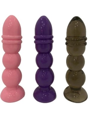Anal Tıkaç Karışık Renklerde 33*135MM 85GR Taşlı Yok