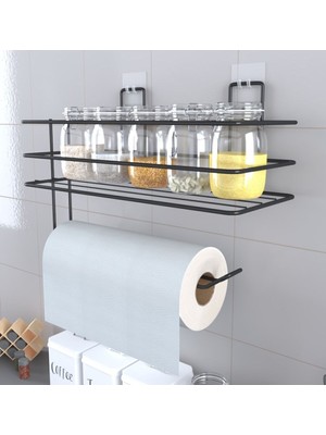 Empressco Pratik ve Şık Yapışkanlı Raflı Kağıt Havluluk, Banyo ve Mutfak Düzenleyici