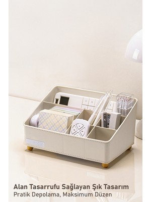 Bölmeli Masaüstü Düzenleyici Organizer – 23 x 15,5 x 12 cm