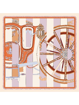 Deserto Fashion İPEK SATEN EŞARP 2026 Avantgarde serisi  %100 İpek   90x90
