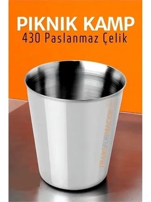 Belirtilmemiş Paslanmaz Çelik Bardak – Kamp, Piknik ve Mutfak Için Dayanıklı Metal Bardak 719313