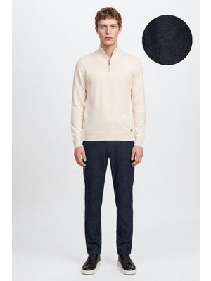Altınyıldız Classics Pamuklu Slim Fit Dar Kesim Yan Cepli Casual Esnek Pantolon