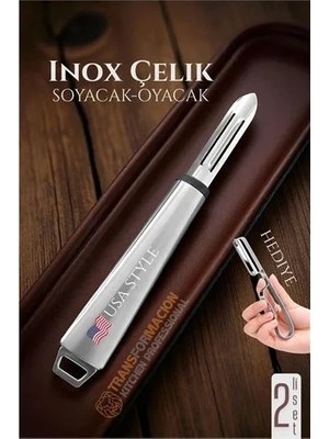 Belirtilmemiş Inox Soyacak - Sebze Soyacağı - Kabak Dolma Oyacağı 2 Li Set 722011