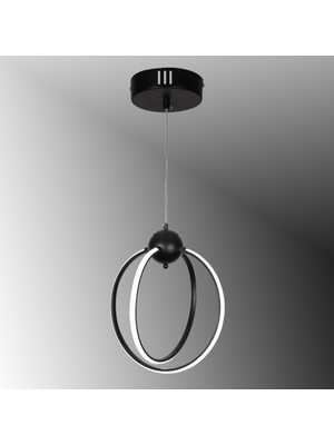 TT074-2-SY Tt Aydınlatma 2'li Mat Siyah LED Avize
