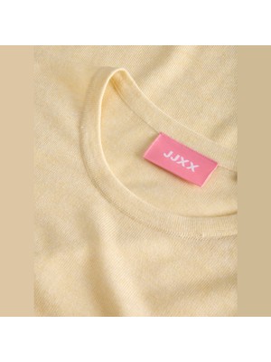 Jack & Jones Kadin Slim Fit Bisiklet Yaka Triko Kazak - Alberte
