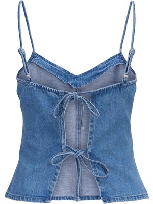 Jack & Jones Kadin V Yaka Kolsuz Denim Üst - Dot
