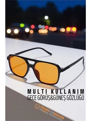 Kentex Mey Ithalat® Gece Sürüş Görüş Parlama Önleyici  Gece Gözlüğü Sis Far Işık Önleyici Anti-Fog Gözlük 721896