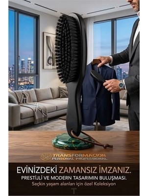 Kentex Mey Ithalat® Siyah Ahşap Elbise Fırçası - Premium Deri Ipli Pantolon ve Ceket Bakımı 722944