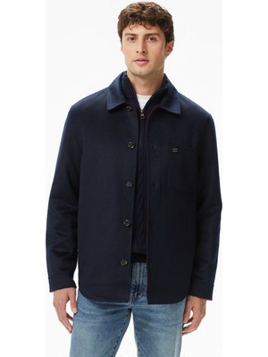 Tommy Hilfiger Splittable Wool Casual Erkek Mavi Ceket
