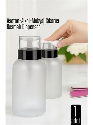 Kentex Mey Ithalat® Aseton Için Basmalı Dispenser  - Aseton, Alkol ve Makyaj Temizleyici Için Pratik Pompalı Set