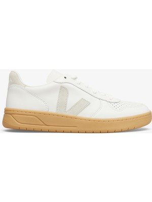 Veja V-10 Leather Kadın Beyaz Sneaker