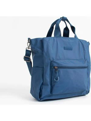 571 Collections Çanta Ultra Hafif Çok Cepli, Çok Bölmeli Sırt ve El Çantası Mavi (Model:571-9S)