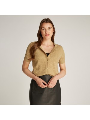 Tommy Hilfiger Kadın Haki Triko