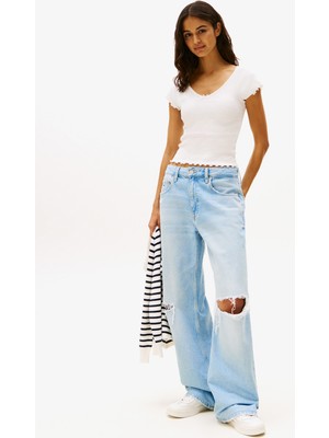 Tommy Hilfiger Mia Relaxed BI6019 Kadın Mavi Jean