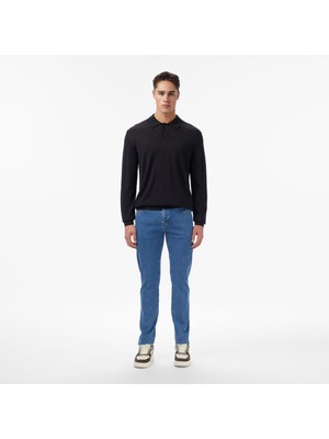 Lacoste Erkek Mavi Jean Pantolon