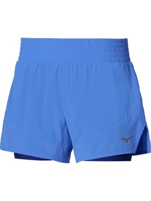 Mizuno 2 In 1 4.5 Kadın Şort Mavi
