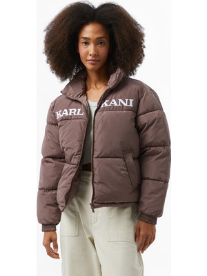 Karl Kani Retro Essential Puffer Kadın Bej Ceket