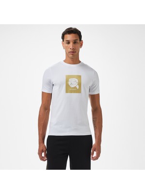 Karl Lagerfeld Erkek Beyaz T-Shirt