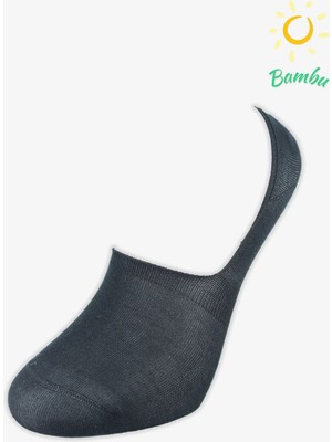 Pro Düz Bamboo Babet Yazlık Pamuklu Rahat Erkek Çorabı 12'li