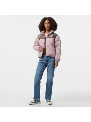 Karl Kani Og Reversible Puffer Kadın Pembe Ceket