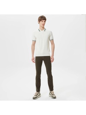 Lacoste Erkek Slim Fit Yeşil Jean Pantolon