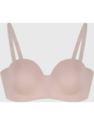Velina Secret Lotus Cup Balenli Desteksiz Straplez Toparlayıcı Sütyen - Ten
