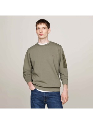 Tommy Hilfiger Erkek Yeşil Sweatshirt