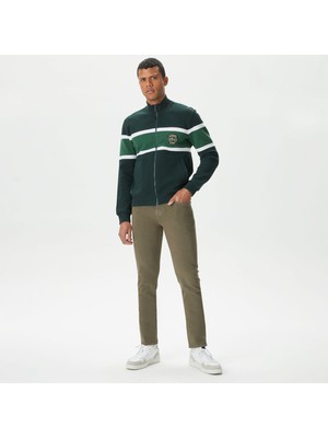 Lacoste Erkek Slim Fit Haki Jean Pantolon