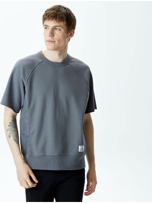 Alpha Industries Sleeve Erkek Gri Sweatshirt