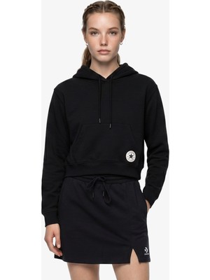 Converse Chuck Taylor All Star Cropped Kadın Siyah Sweatshirt