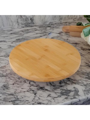 Empressco Bambu 360° Döner Standlı Servis ve Sunum Tabağı, Şık ve Kullanışlı