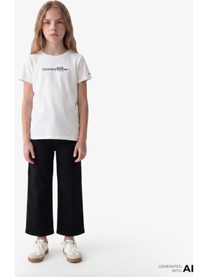 Tommy Hilfiger Mabel Black Çocuk Siyah Tapered Jean