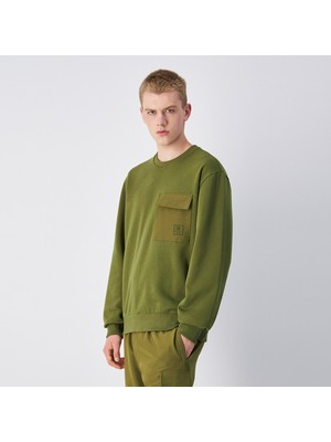 Champion Erkek Haki Sweatshirt
