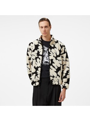 Huf Abstract High Pile Jacquard Erkek Siyah Ceket
