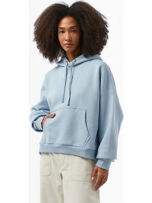 Karl Kani Small Signature Essential Os Kadın Mavi Sweatshirt