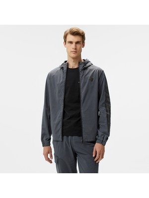 Guess Steno Nylon Stretch Erkek Siyah Rüzgarlık