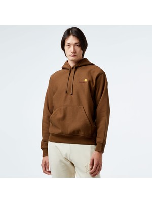 Carhartt Wıp American Script Erkek Kahverengi Hoodie