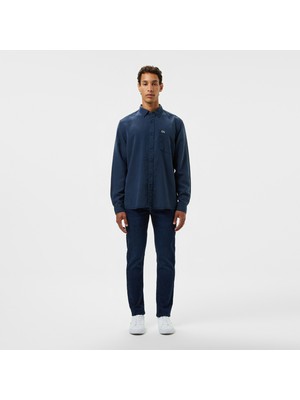 Lacoste Erkek Slim Fit Koyu Mavi Jean Pantolon