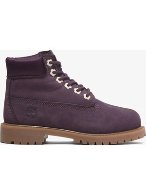 Timberland Premium 6 Inch Lace Up Çocuk Mor Bot