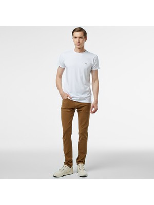 Lacoste Erkek Slim Fit Kahverengi Jean Pantolon