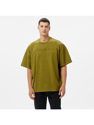 Karl Kani Autograph Heavy Boxy Erkek Yeşil T-Shirt