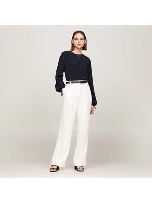 Tommy Hilfiger Kadın Beyaz Pantolon